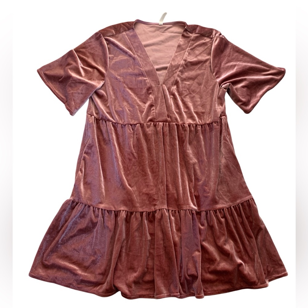 🤩 2 FOR $25 🤩- BUNDLE & SAVE Velvet Mauve Dress